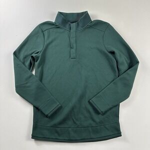 Under Armour Golf Sweater Mens Small Green Storm Snap Pullover Coldgear 1317345